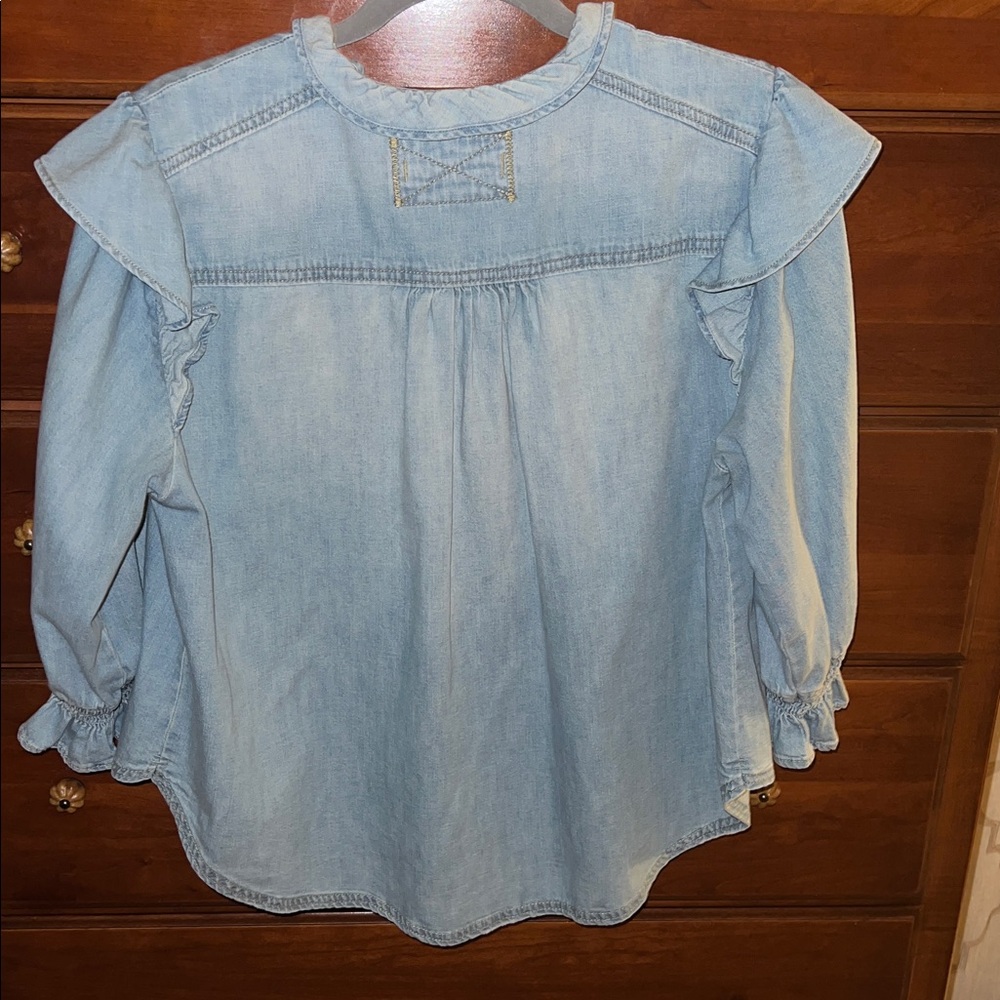 We The Free Louise Denim Button-Up Shirt - Picture 7 of 7